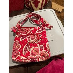 Vera Bradley red Paisley cloth purse